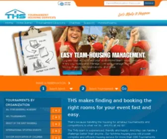 THsweb.com(Tournament Housing Services) Screenshot