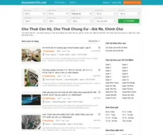 Thuecanho123.com(Cho Thuê Căn Hộ Chung Cư) Screenshot