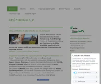 Thueringerrhoen.de((Regionalentwicklung und Tourismus)) Screenshot