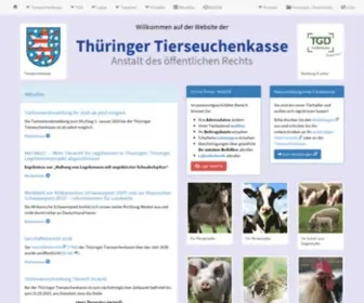 Thueringertierseuchenkasse.de(Thüringer) Screenshot