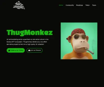 Thugmonkez.com(ThugMonkez) Screenshot