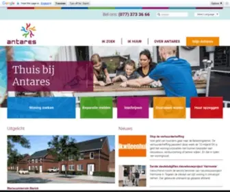 Thuisbijantares.nl(Thuis bij Antares) Screenshot
