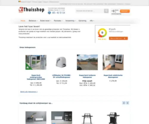 Thuisshop.nl(Luxe producten voor wonen en vrije tijd) Screenshot