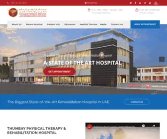 Thumbayrehab.com(Thumbay Physical Therapy &amp; Rehabilitation Hospital) Screenshot