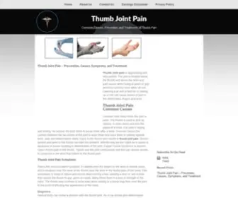 Thumbjointpain.net(Thumb Joint Pain) Screenshot