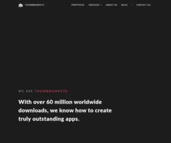 Thumbmunkeys.com(Cross-platform Mobile App Developers) Screenshot