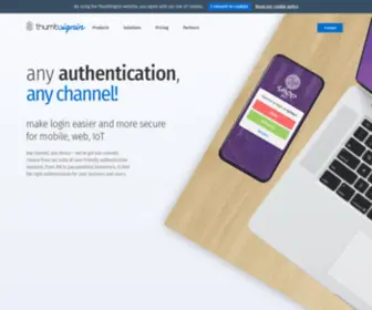 Thumbsignin.com(2FA & passwordless) Screenshot