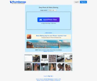 Thumbsnap.com(Simple Image Hosting & Photo Sharing) Screenshot