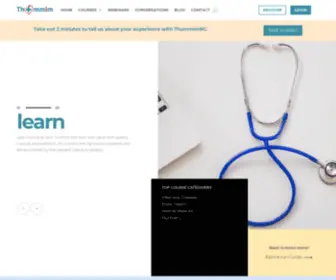 Thummimng.com(Online Medical Education Platform) Screenshot