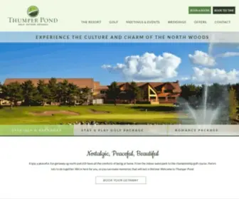 Thumperpond.com(Thumper Pond Resort) Screenshot