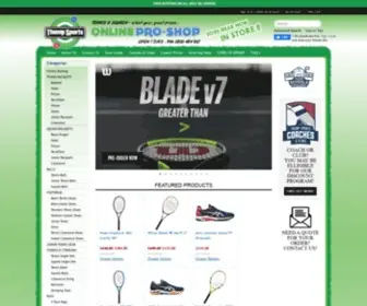 Thumpsports.co.nz(NZ's Online Pro Shop (Tennis) Screenshot