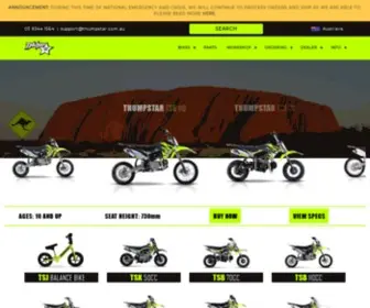 Thumpstar.com.au(Dirt bike) Screenshot