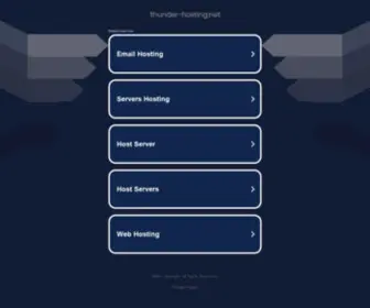 Thunder-Hosting.net(Thunder Hosting) Screenshot