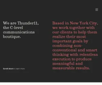 Thunder11.com(Big ideas) Screenshot