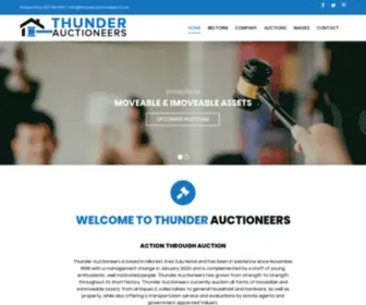 Thunderauctioneers.co.za(Action Through Auction) Screenshot