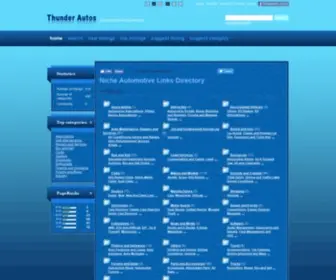 Thunderautos.com(Niche Automotive Links Directory ) Screenshot