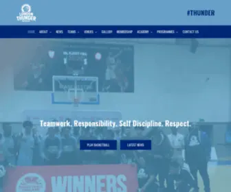 Thunderbasketball.net(London Thunder Basketball) Screenshot