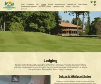 Thunderbaygolf.com(Golf Lodging) Screenshot
