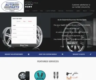 Thunderbaytires.com(Thunder Bay Auto Parts) Screenshot