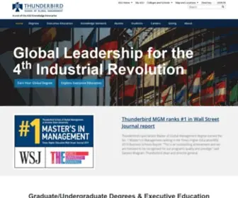 Thunderbird.edu(Thunderbird School of Global Management) Screenshot