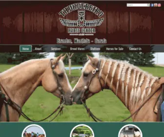 Thunderbirdhorses.com(Thunderbird Horse Center) Screenshot
