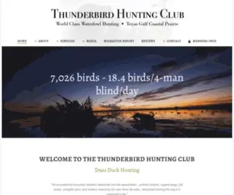 Thunderbirdhuntingclub.com(Thunderbird) Screenshot