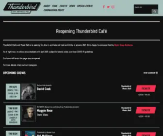 Thunderbirdmusichall.com(Thunderbird Music Hall) Screenshot