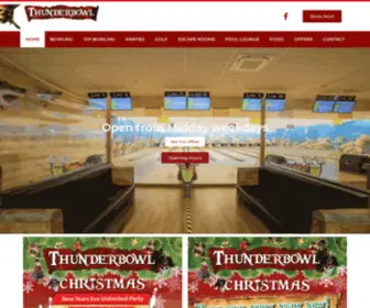 Thunderbowl.co.uk(Ten Pin Bowling and More) Screenshot