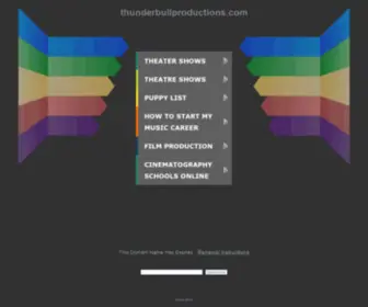 Thunderbullproductions.com(Thunderbullproductions) Screenshot