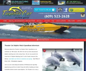 Thundercatdolphinwatch.com(Thunder Cat Dolphin Watch & Speedboat Tours) Screenshot