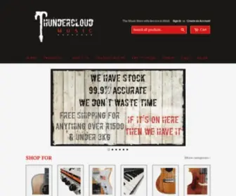 Thundercloudmusic.co.za(Thundercloud Music Store Fish Hoek) Screenshot