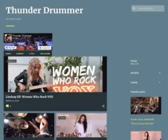 Thunderdrummer.com(Thunder Drummer) Screenshot