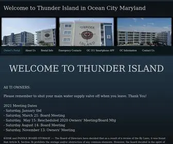 Thunderislandocmd.com(Thunder Island in Ocean City Maryland) Screenshot