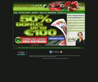 Thunderluck.com(Thunderluck) Screenshot