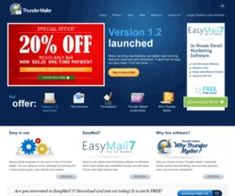 Thundermailer.com(Mass Emailing Software) Screenshot