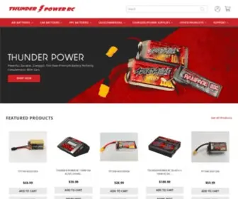 Thunderpowerrc.com(Lipo battery) Screenshot