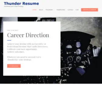 Thunderresume.com(Thunderize your Career Strategy) Screenshot