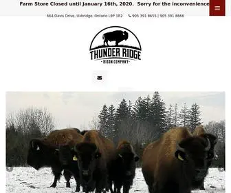 Thunderridgebison.ca(Thunder Ridge Bison Co) Screenshot