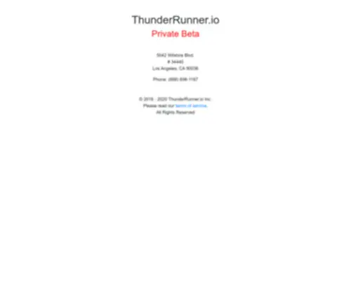 Thunderrunner.io(Thunderrunner) Screenshot