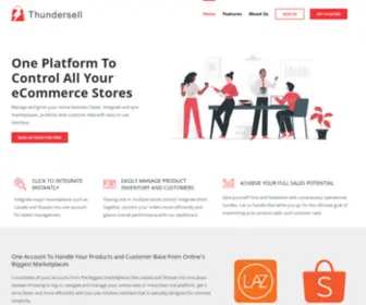 Thundersell.com(Manage your multi) Screenshot