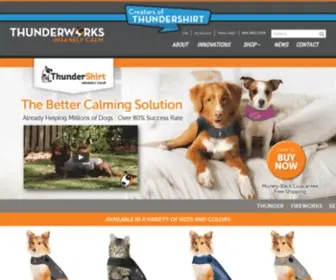 Thundershirt.com(ThunderShirt) Screenshot