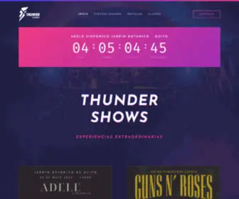 Thundershows.com(Thunder Shows) Screenshot