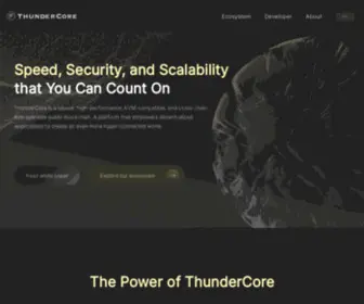 Thundertoken.net(ThunderCore Blockchain) Screenshot