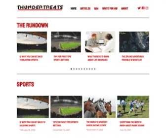 Thundertreats.com(Thunder Treats) Screenshot