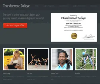 Thunderwoodcollege.com(Thunderwood College) Screenshot