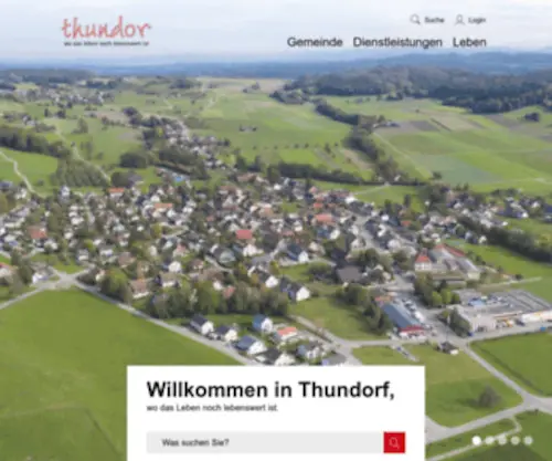 Thundorf.ch(Auf dieser Seite finden Sie alles Wissenswerte zu unserer Gemeinde. Ausserdem können Sie am Online) Screenshot
