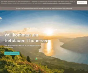 Thunersee.ch(Dein Reiseziel rund um den Thunersee oder im Naturpark Diemtigtal. ♥ Erlebnisse am Wasser) Screenshot