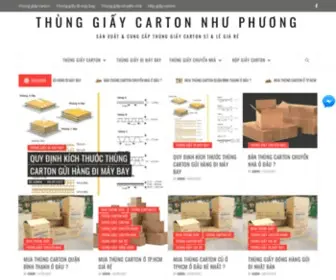 Thunggiay.net(Kích thước thùng carton đi máy bay: loại hàng nhẹ) Screenshot