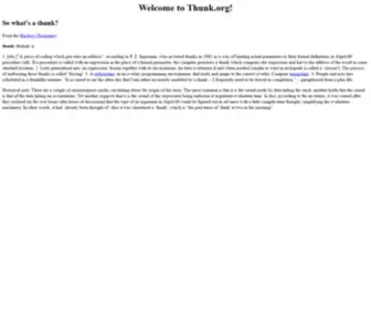 Thunk.org(thunk) Screenshot