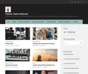 Thunktankpodcast.com(A professor) Screenshot